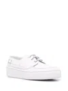 Sergio Rossi Platform Low-top Sneakers In White