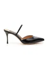 Sergio Rossi Pointed Muller Heels In Black