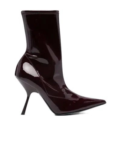 Sergio Rossi Pointed Short Boots In Black