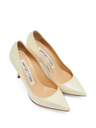 Pre-owned Sergio Rossi Pointed Toe Pumps In Neutral