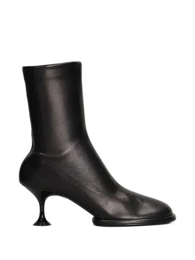 Sergio Rossi Pointed-toe Kitten-heel Ankle Boots In Black