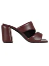 Sergio Rossi Songy 80mm Leather Mules In Black