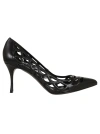 Sergio Rossi Mermaid Court Shoes In Black