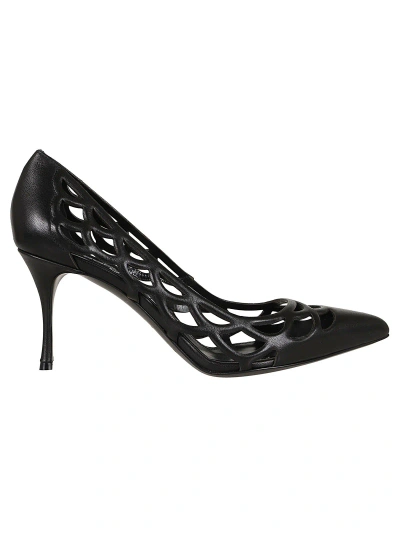 Sergio Rossi Mermaid Court Shoes In Black