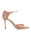 Sergio Rossi 75mm Godiva Sandals In Nude