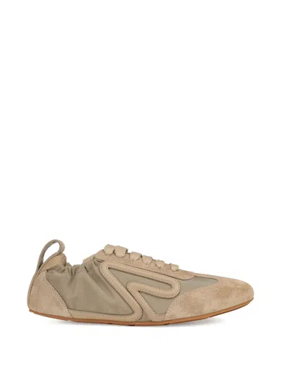 Sergio Rossi Rush Lace-up Sneakers In Neutral