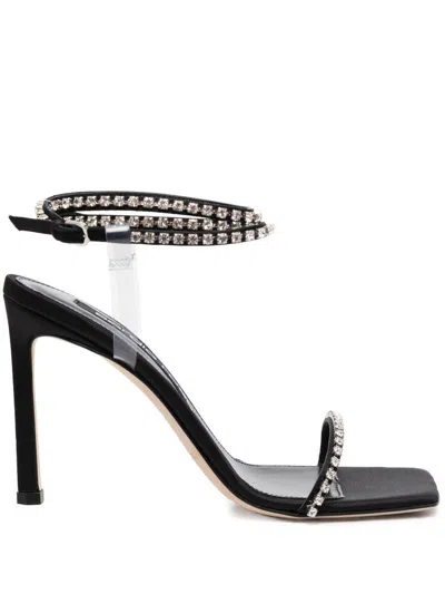Sergio Rossi Woman Sandals Black Size 7 Textile Fibers
