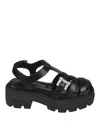 Sergio Rossi Twenty Crystal-embellished Platform Sandals In Black