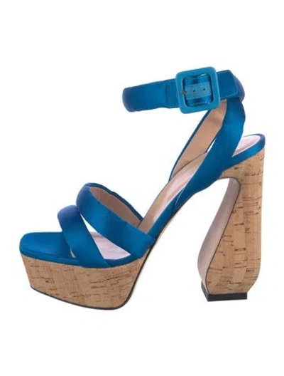 Pre-owned Sergio Rossi Sandals In Blue