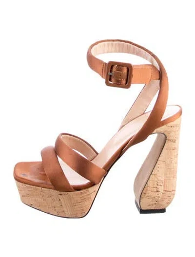 Pre-owned Sergio Rossi Sandals In Brown