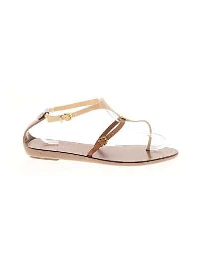 Pre-owned Sergio Rossi Sandals In Gold