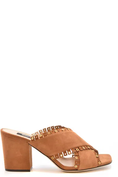 Sergio Rossi Sandals In Brown