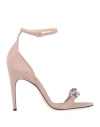Sergio Rossi Sandals In Pale Pink
