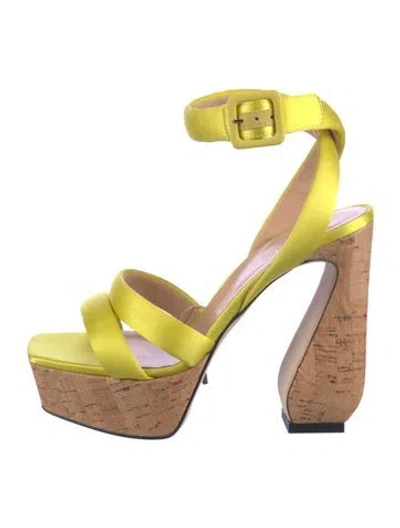 Pre-owned Sergio Rossi Sandals In Yellow