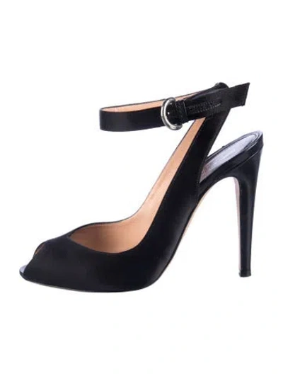 Pre-owned Sergio Rossi Satin Pumps In Blue