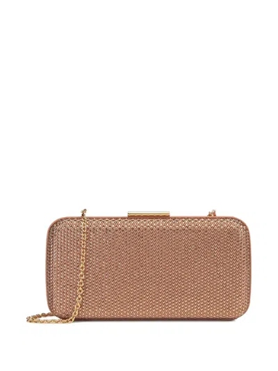 Sergio Rossi Secret Crystal-embellished Clutch Bag In Pink