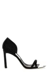Sergio Rossi Area Dagger Square Toe Embellished Sandals