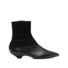 Sergio Rossi 30mm Pointed-toe Boots In Black