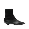 Sergio Rossi 30mm Pointed-toe Boots In Black