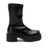 Sergio Rossi Zippered Short Boots In Black