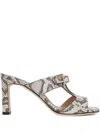Sergio Rossi 80mm Nora Mules In Grey