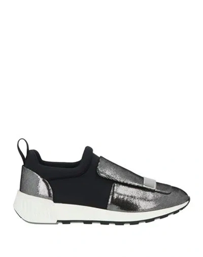 Sergio Rossi Shogo Sekine X  Woman Sneakers Black Size 8 Textile Fibers