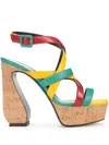 Sergio Rossi Si Rossi 90mm Sandals In Yellow