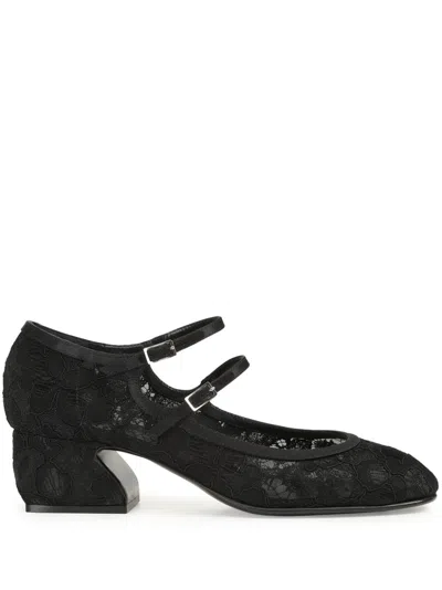 Sergio Rossi Si Rossi Lace Pumps In 黑色