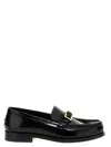 SERGIO ROSSI SNOOTH LEATHER LOAFERS BLACK