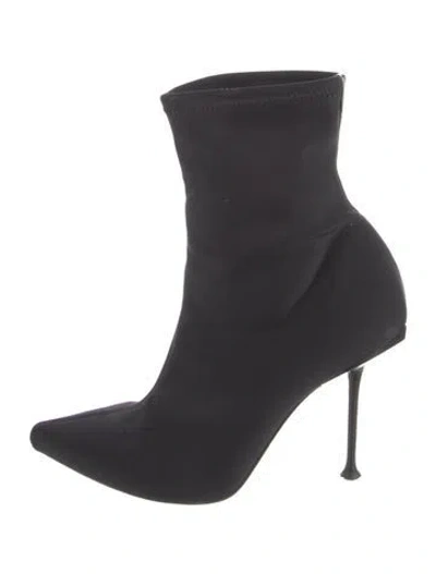 Pre-owned Sergio Rossi Sock Boots In Black