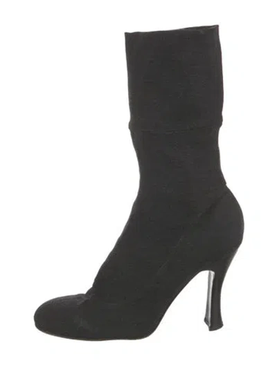 Pre-owned Sergio Rossi Sock Boots In Gray