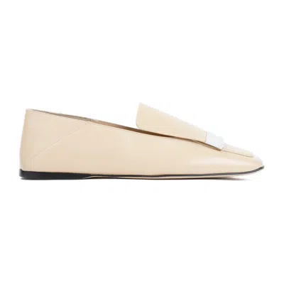 SERGIO ROSSI SOFT SKIN LEATHER LOAFER