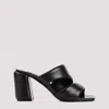 Sergio Rossi Spongy 80 Leather Mules In Nero