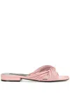 Sergio Rossi Gewebte Sr Akida Sandalen In Rosa