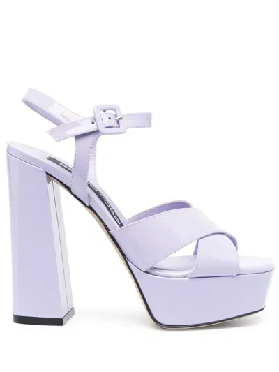 SERGIO ROSSI SR ALICIA 90MM PLATFORM SANDALS