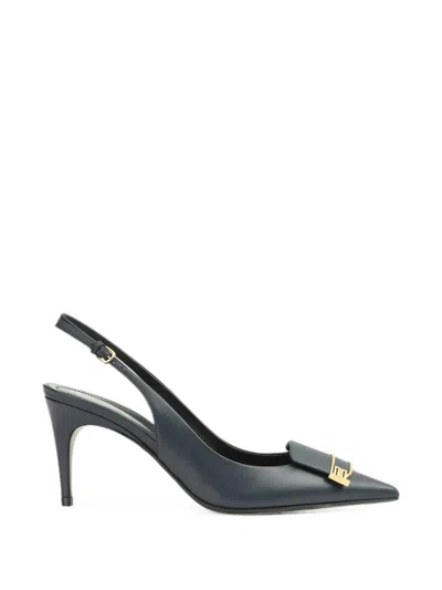 Sergio Rossi Sr Evolv Buckle-detail Pumps In Blue
