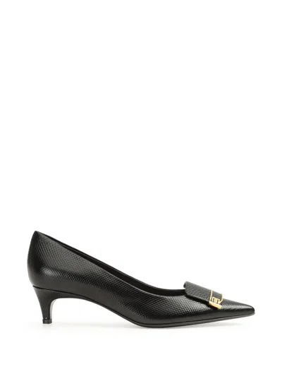 Sergio Rossi Sr Evolv Lizard-effect Pumps In Black