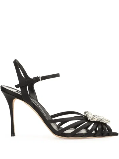 Sergio Rossi Sr Godiva Sandals In Black