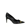 Sergio Rossi Sr1 Buckle Pointed High Heels In Black