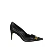 Sergio Rossi Sr1 Buckle Pointed High Heels In Black