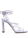 Sergio Rossi Sr Lunettes 110mm Open-toe Sandals In Purple