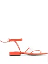 Sergio Rossi Sr Lunettes Open-toe Sandals In Orange