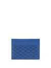 Sergio Rossi Sr Mermaid Embossed-detailed Cardholder In Blue