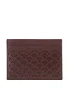 Sergio Rossi Sr Mermaid Leather Cardholder In Brown