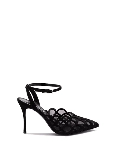 Sergio Rossi `sr Mermaid` Slingback Pumps In Black  