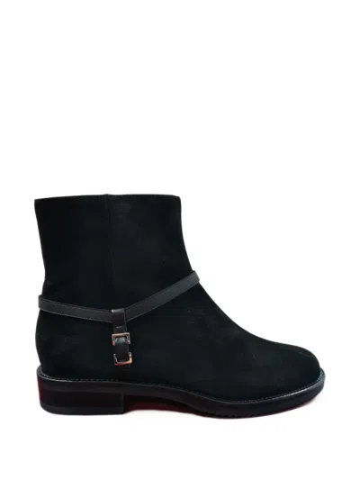 Sergio Rossi Sr Mini Prince Buckle-strap Ankle Boots In Blue