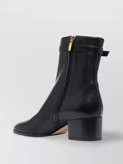 Sergio Rossi Sr Nora 45 Ankle Boots In Black