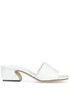 Sergio Rossi Sr Rossi 45mm Leather Mules In White