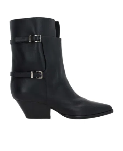 SERGIO ROSSI SERGIO ROSSI POINTED TOE ANKEL BOOTS