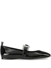 Sergio Rossi Sr Twenty Ballerinas In Schwarz